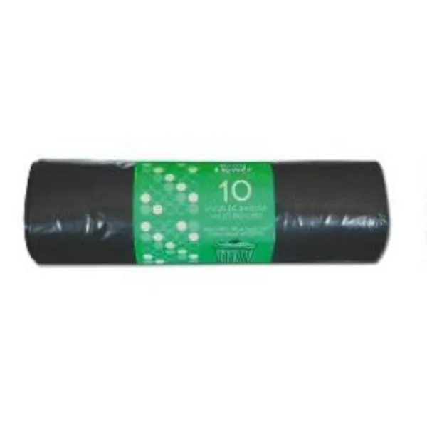 BOLSA BASURA COMUNIDAD KINGFLOWER 120L 85X105 10U GALGA 150 NEGRA C/25