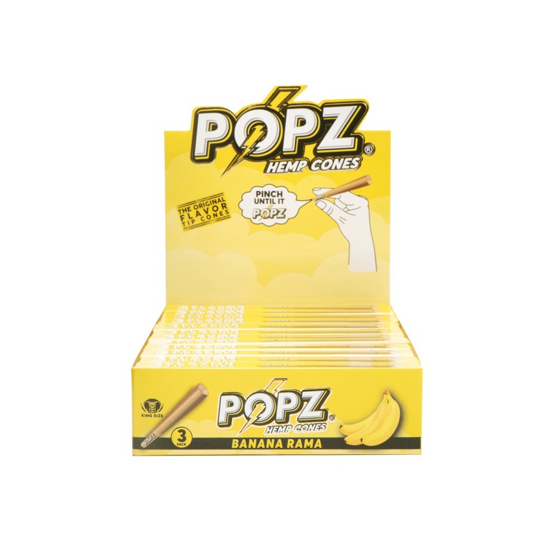 [KP1101] Display Box:Popz Cone Banana Rama 12 Display 3