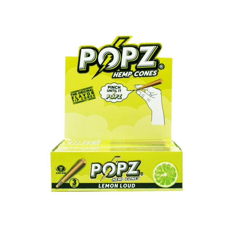 [KP1102] Display Box:Popz Cone Lemon Loud 12 Display 3