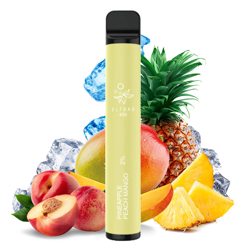 [EB600V1074] Elfbar Disposable Elf600 v1 Pineapple Peach Mango 20mg