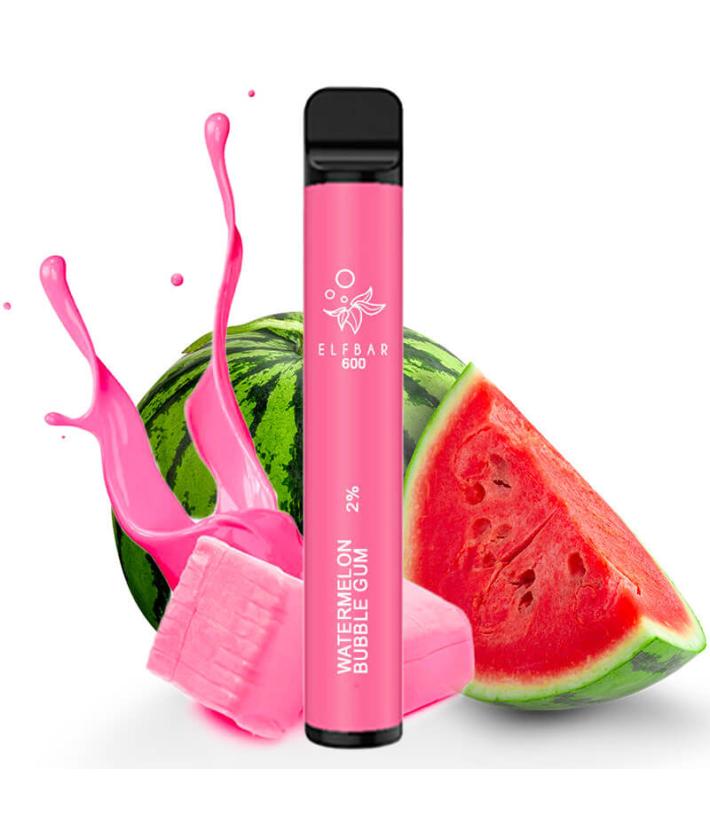[EB600V1085] Elfbar Disposable Elf600 v1 Watermelon Bubble Gum 20mg