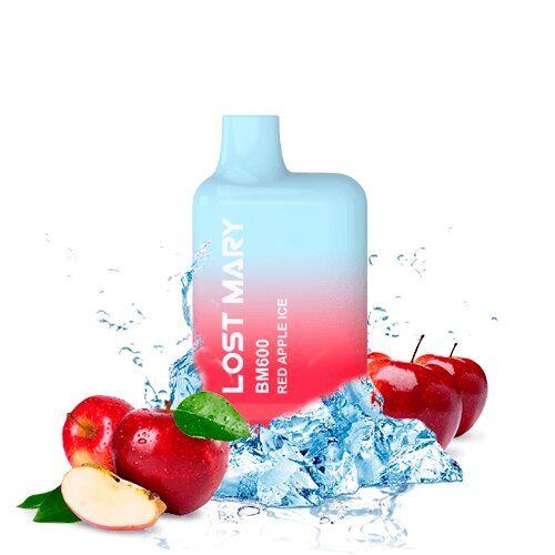 [99658916] Elfbar Disposable Lost Mary 600 Red Apple Ice 20mg
