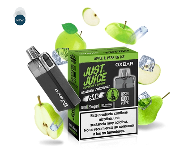 [99659787] Just Juice Oxbar Refillable Pod Apple & Pear On Ice