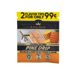 King Palm Filter Tips Flavor Pineapple Drip x2 Display