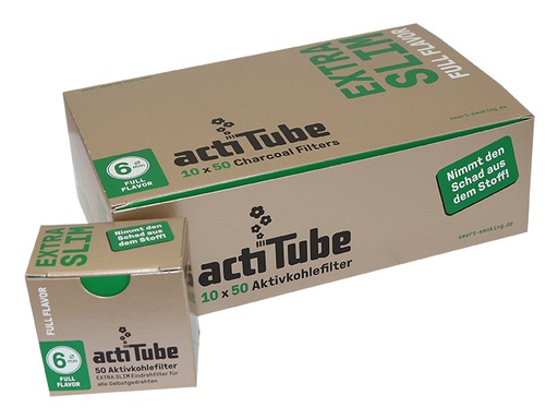 Actitube Extra Slim 6mm (Caja 50 Filtros)