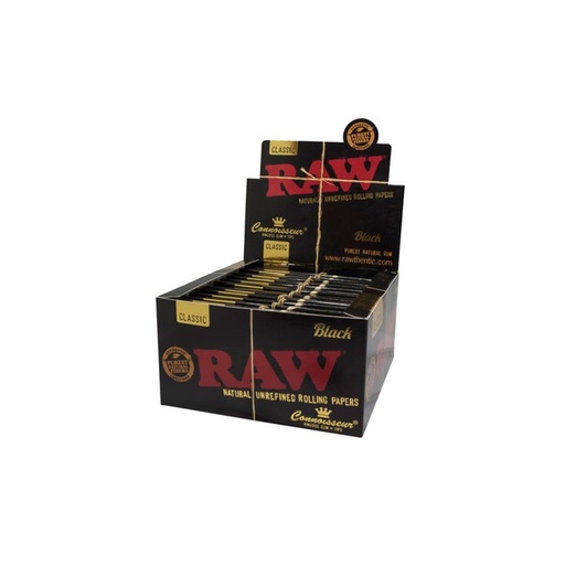 [RAW13822] Raw Black Connoisseur King Size Slim