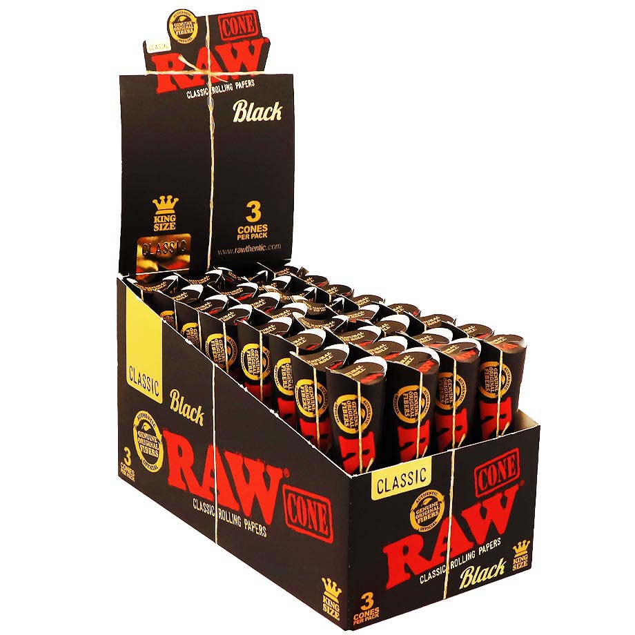 [RAW14597] Raw Black Cono 3PK/32 Display