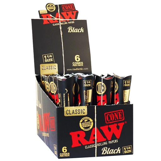 [RAW14598] Raw Black Cono 6PK/32 Display