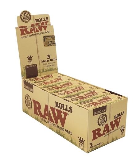 Raw Rollo Organic King Size 3M (12 unid)