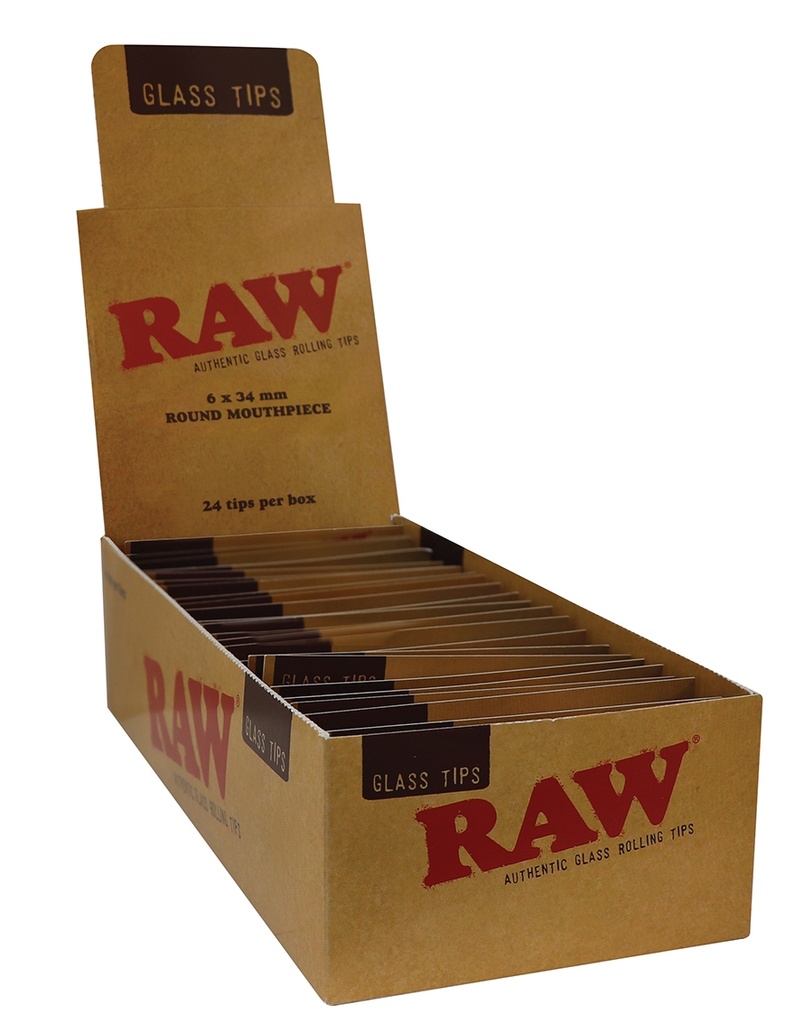 Raw Tips Glass Round Display