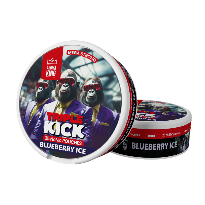 Triple Kick NoNicotine Blueberry Ice