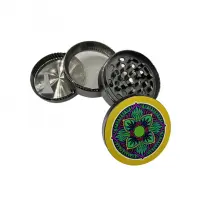 [GRIN012U] Grinder Aluminio Herbs Mosaico 63mm/4 Partes