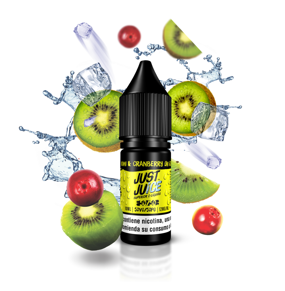 [99658714] Just Juice 50/50 Kiwi & Cranberry On Ice 10ml 0mg