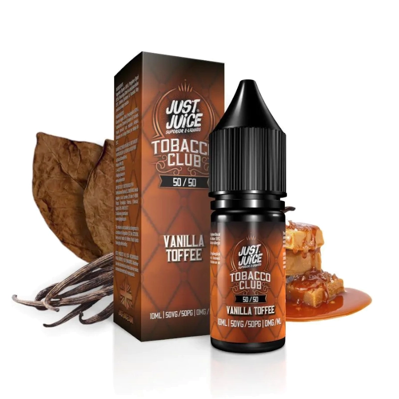 [99658725] Just Juice Tobacco Club Vanilla Toffee 50/50 10ml 0mg