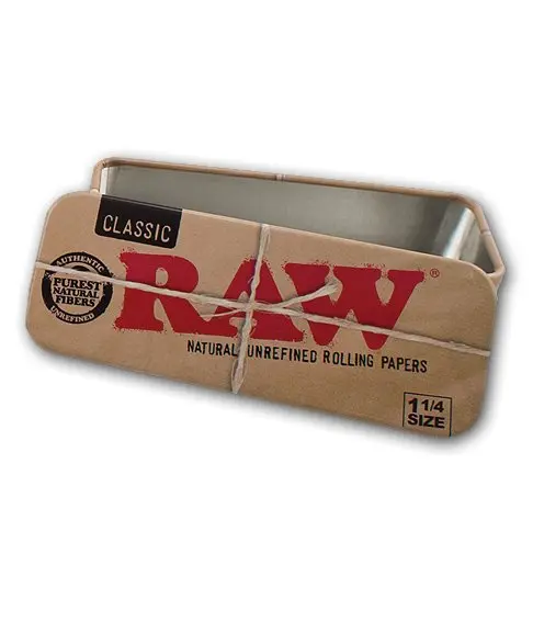 [RAW12823] Raw Caja Metal 1/4 Roll Caddy/Display 8 unid