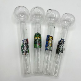 [701018] Pipa De Cristal Diseño Rick And Morty 