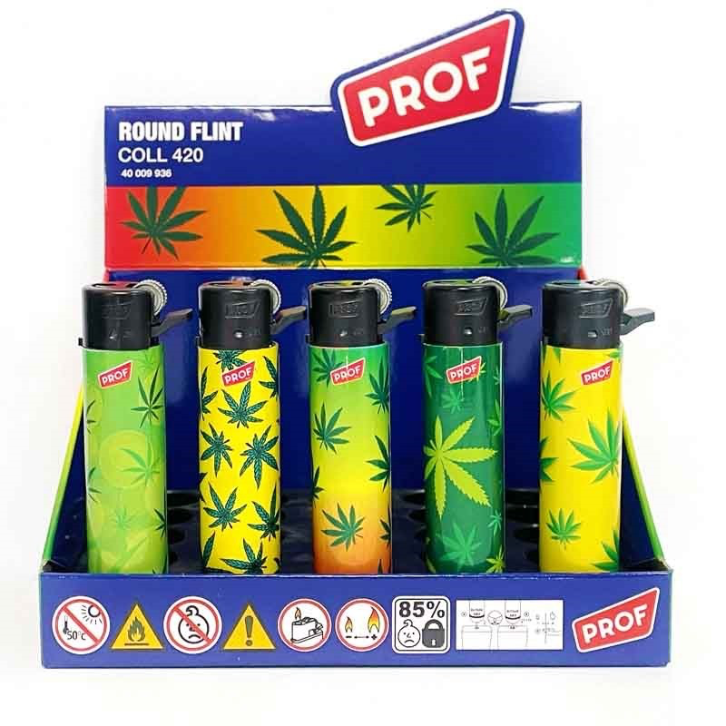 Mechero Green Leaf Refill Round Flint /25 unid.