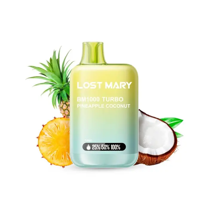 [BM1000N08] Lost Mary BM1000 TURBO Pineapple Coconut 20mg 