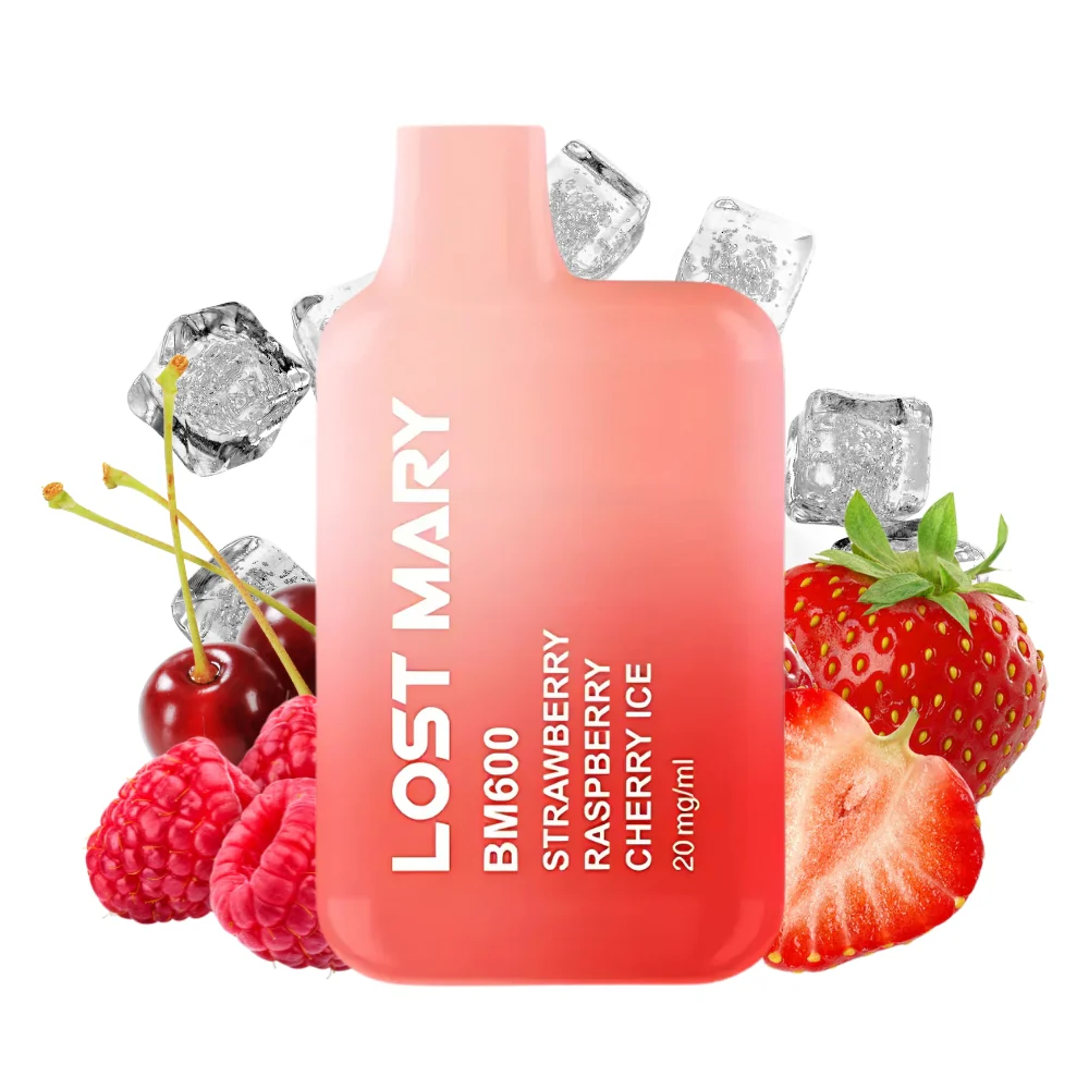Lost Mary 600 Strawberry Raspberry Cherry Ice Ice 20mg