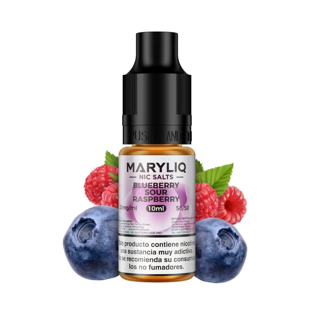 Maryliq Nic Salts Blueberry Sour Raspberry 10mg 