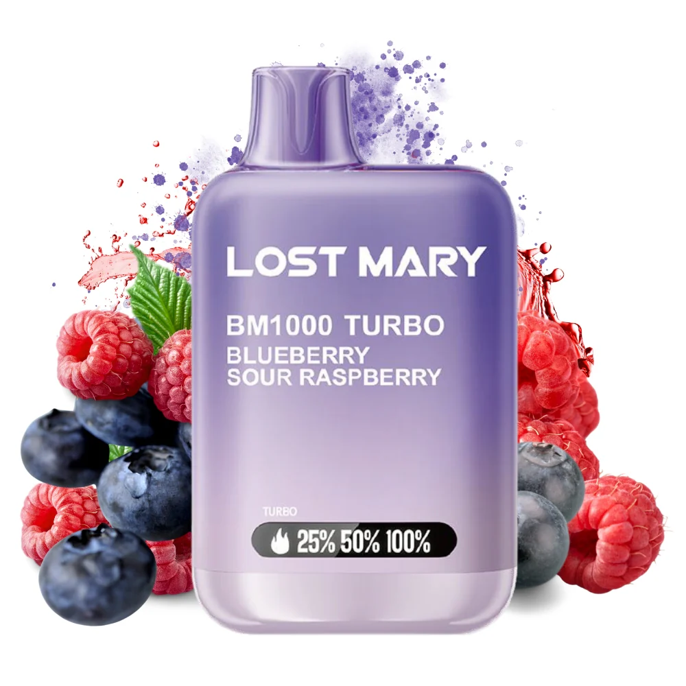 [6932570142917] Lost Mary BM1000 TURBO Blueberry Sour Raspberry 20mg