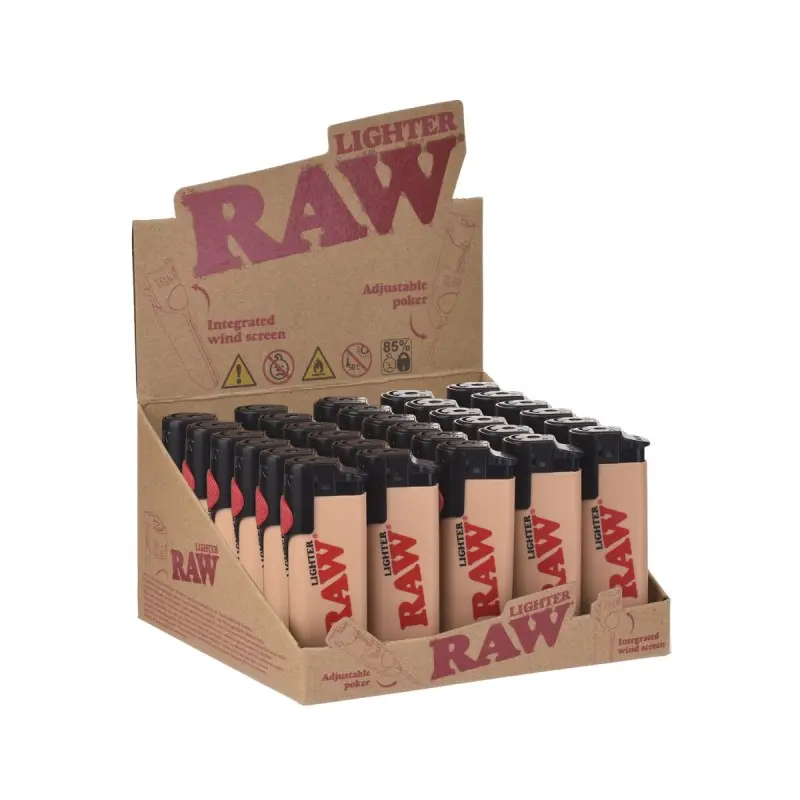 Raw Phoenix Mechero Beige Display 30 Unidades 