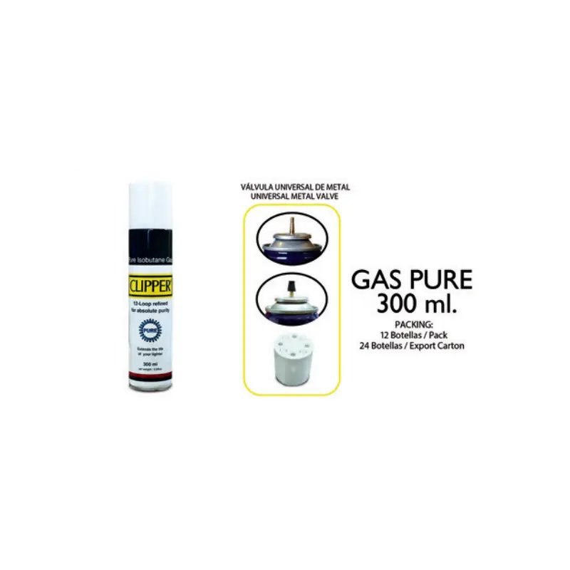 [CLIP904015PU] Gas Clipper Pure 300Ml 