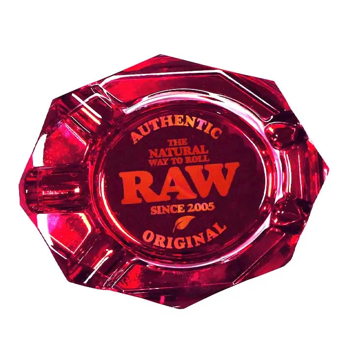 Raw Cenicero Ruby Red Cristal 