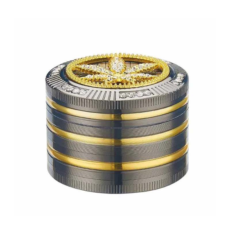 [40506117U] Grinder Bling Leaf Champ High 50mm