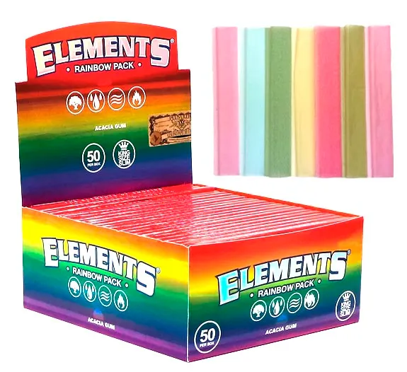 [ELE14664D] Elements Rainbow King Size Slim Box/50
