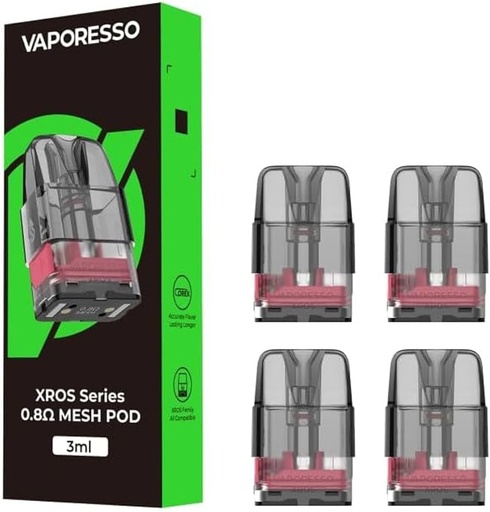 [99658727] Vaporesso Xros Serie Pod Replacement 0.8 Ohm New Pack 4