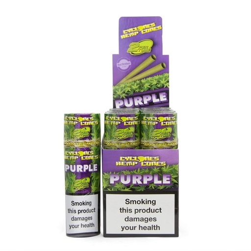 [CYC13634D] Cyclones Hemp Cones Purple 2X Display