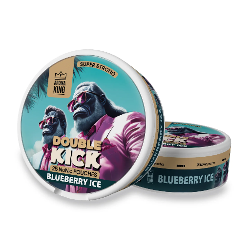 [KICK01] Double Kick Extra NoNicotine Blueberry Ice