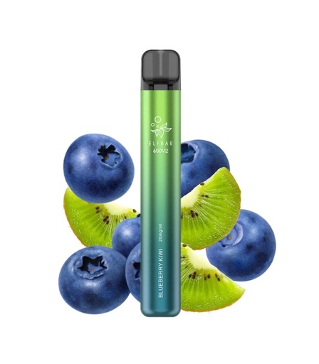 [6941976279905] Elfbar Disposable Elf600 v2 Blueberry Kiwi 20mg