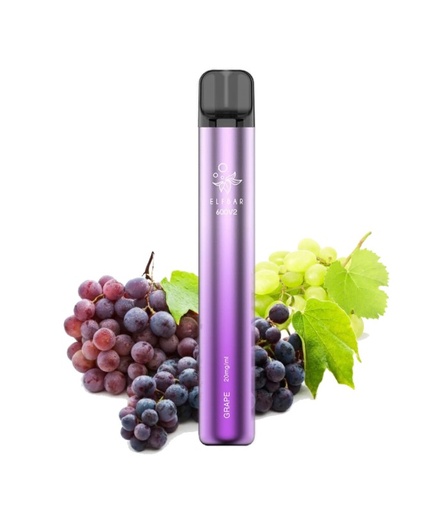 [ELF 600 V2 GRAPE 20mg] Elfbar Disposable Elf600 v2 Grape 20mg