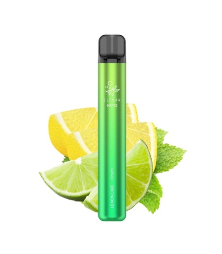 [6941976280017] Elfbar Disposable Elf600 v2 Lemon Lime 20mg