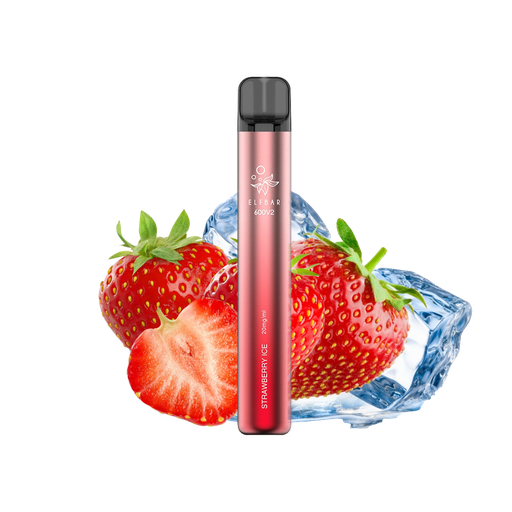 [604197627987990] Elfbar Disposable Elf600 v2 Strawberry Ice 20mg