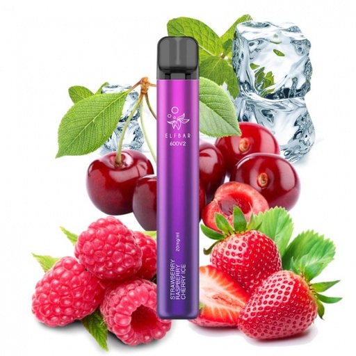 [6941976280116] Elfbar Disposable Elf600 v2 Strawberry Raspberry Cherry Ice 20mg