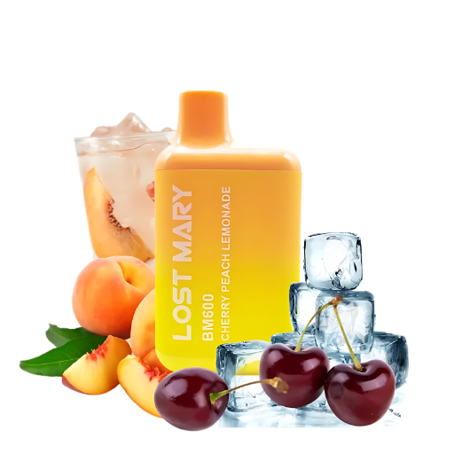 [6937643591456] Elfbar Disposable  Lost Mary 600 Cherry Peach Lemonade 20mg