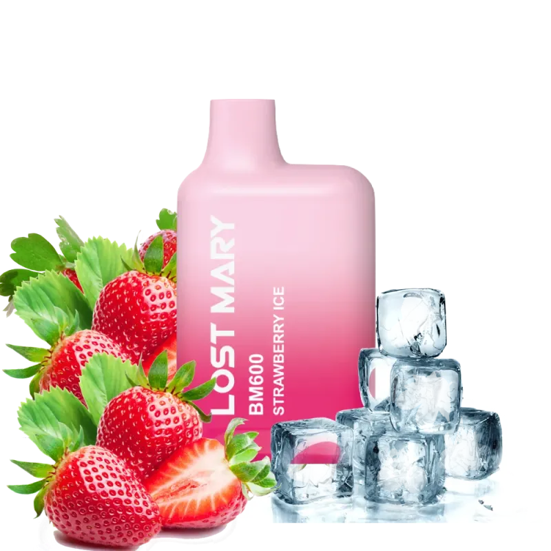 [6937643557834] Elfbar Disposable Lost Mary 600 Strawberry Ice 20mg