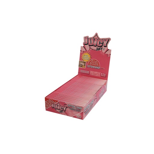 [JUI10290] Juicy Jays Rolling Paper 1 1/4 Cotton Candy Display