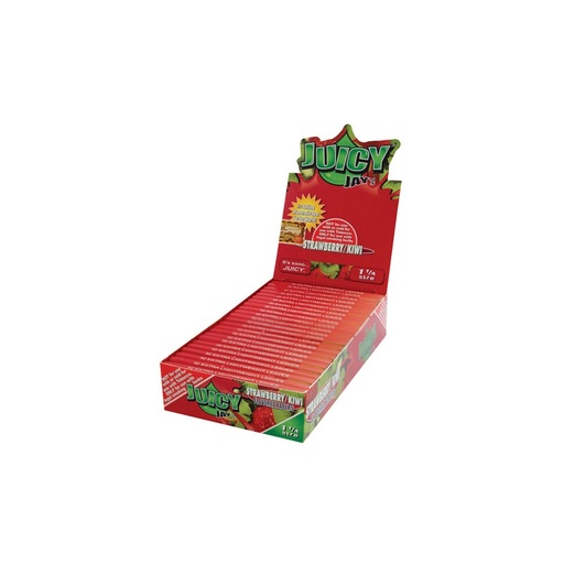 [JUI11484] Juicy Jays Rolling Paper 1 1/4 Strawberry Kiwi Display
