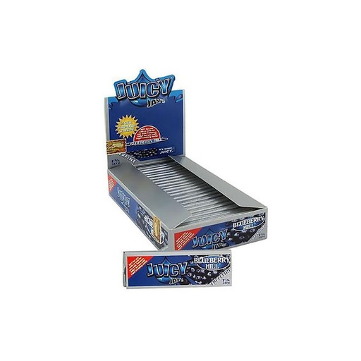 [JUI12563] Juicy Jays Rolling Paper Super Fine 1 1/4 Blueberry Hill Display