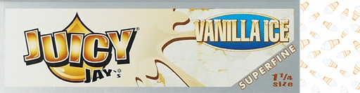 [JUI12560] Juicy Jays Rolling Paper Super Fine 1 1/4 Vainilla Ice Display