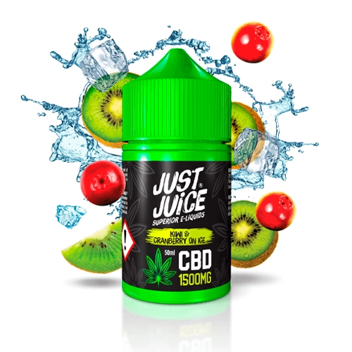 [99658484] Just Juice Cbd Liquid Kiwi Cranberry Ice 1500mg 50ml