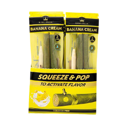 [KP00922] King Palm Rolls Flavor Mini Banana Cream x2 Display