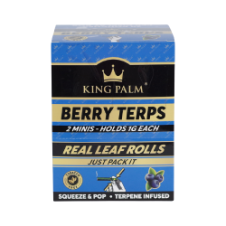 [KP00915] King Palm Rolls Flavor Mini berry terps x2 Display