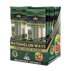 [KP00918] King Palm Rolls Flavor Mini Watermelon Wave x2 Display