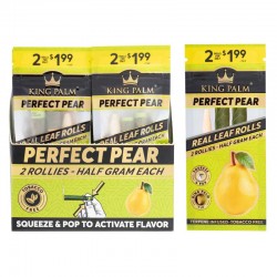 [KP01023] King Palm Rolls Flavor Rollie Perfect Pear X2 Display