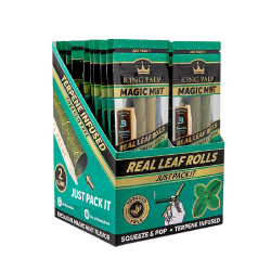 [KP00917] King Palm Rolls Flavor Slim Magic Mint Wave x2 Display